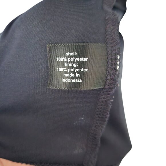 Lane Bryant Navy Blue Plaid Button Front V-Neck Peasant Top Size 22 - Picture 8 of 9